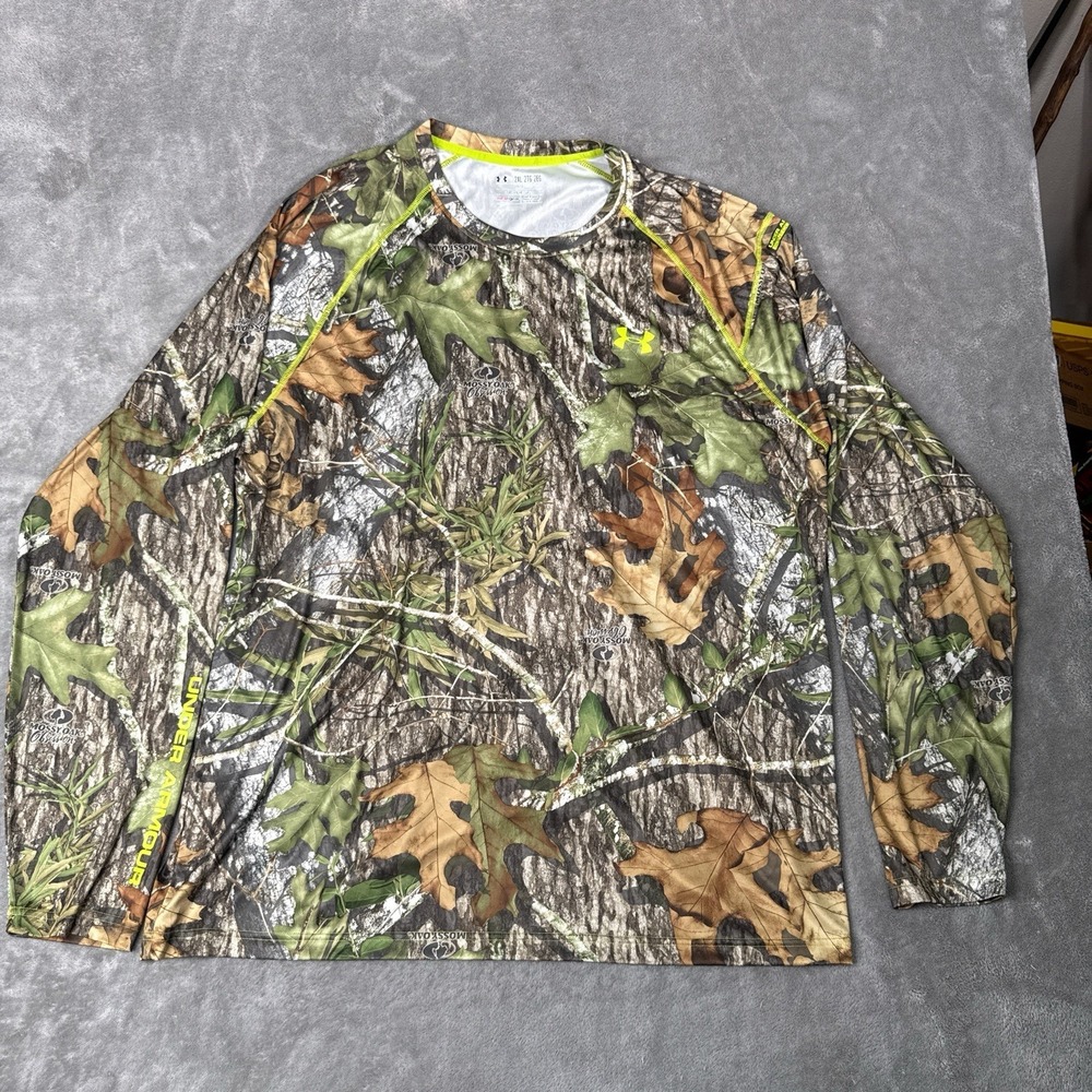 Under Armour Men's 2XL Loose Fit Camo Heatgear Scent Control Long Sleeve Shirt